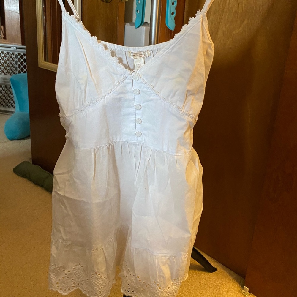White cotton tank